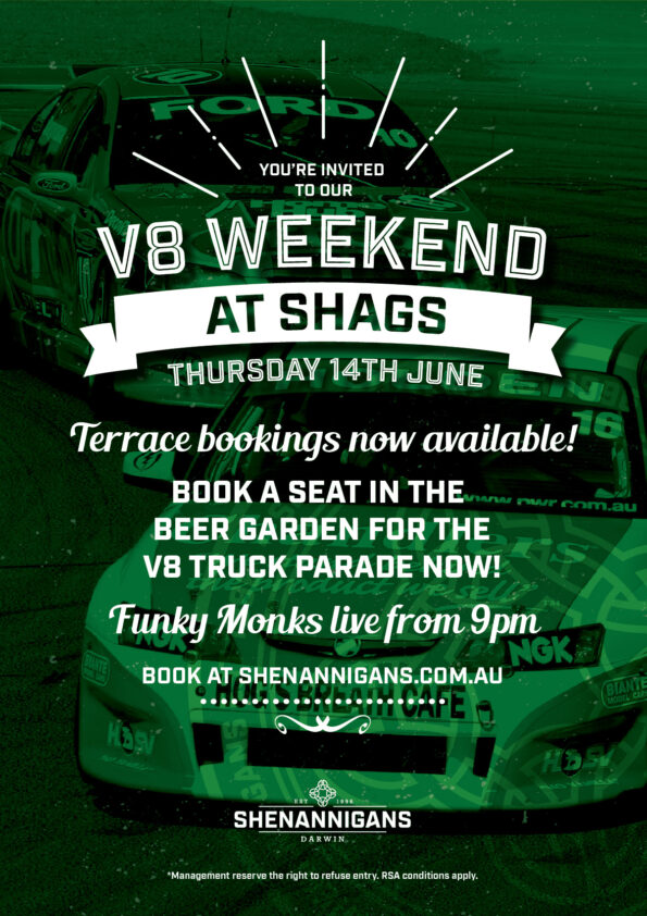 V8 Weekend at Shenannigans